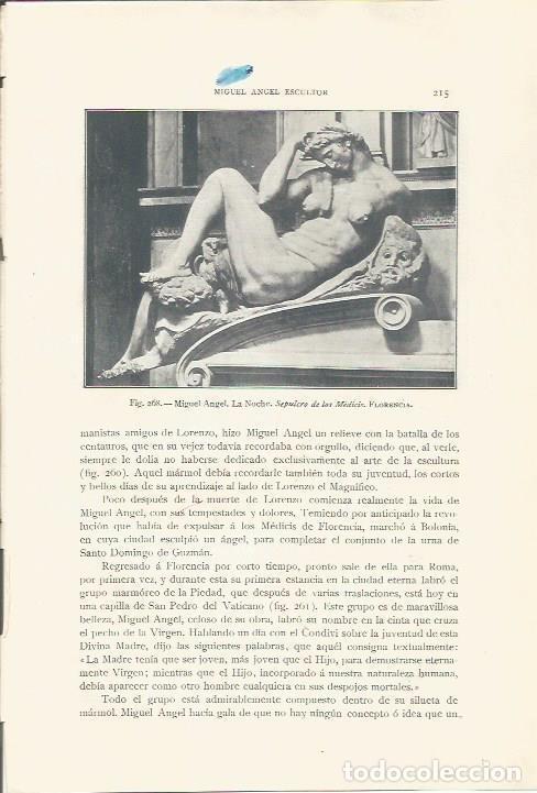 Cartoline: LAMINA 26830: La Noche, por Miguel Angel - J. Pijoan