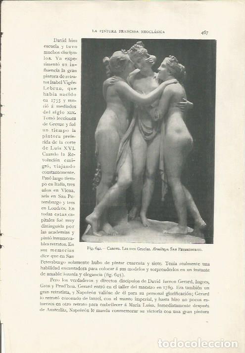 Cartes Postales: LAMINA 26961: Las Tres Gracias, por Canova - J. Pijoan