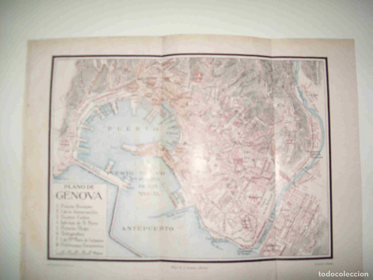 Postkarten: LAMINA ESPASA 24934: Plano de Genova - Varios