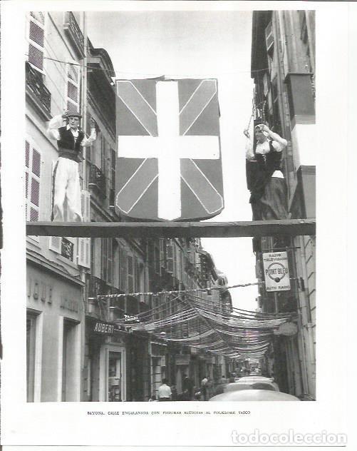 Cartoline: LAMINA 26670: Calle engalanada en Bayona - Pio Baroja