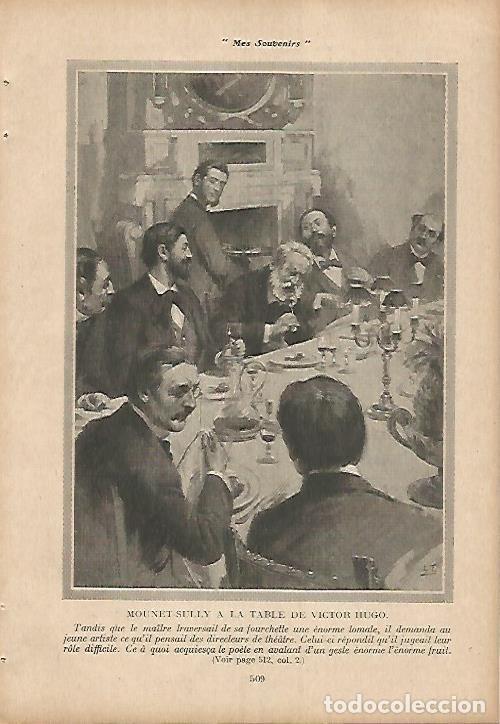 Postcards: LAMINA 12050: Mounet Sully con Victor Hugo - Varios