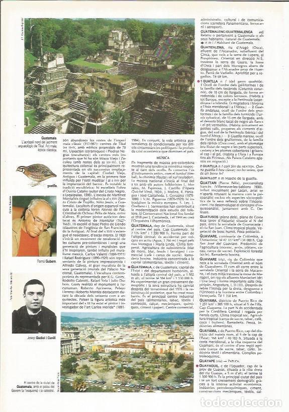 Cartes Postales: LAMINA LAROUSSE 70445: Vistas de Guatemala - VVAA