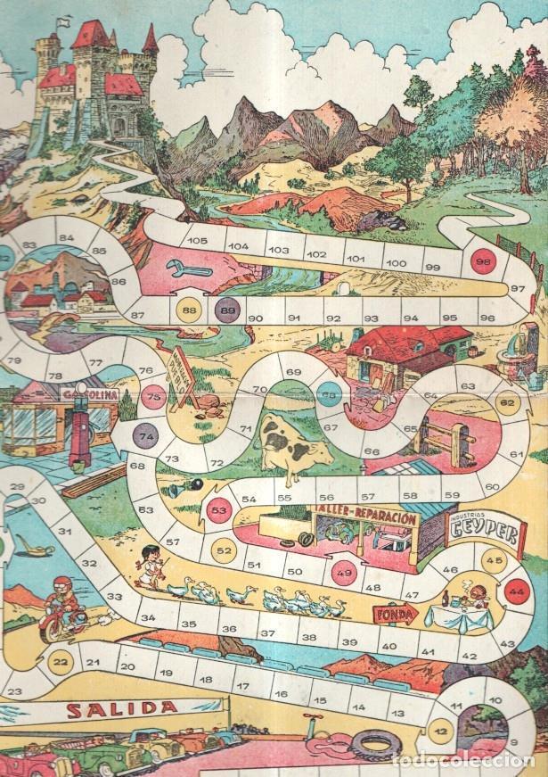 Postcards: Juegos Geyper: tablero juego de la carrera, dibujos de Karpa (autor de Jaimito) -