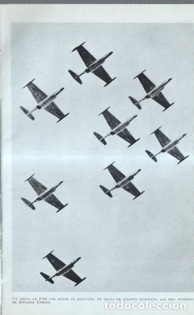 Cartes Postales: Los Estados Unidos: Lamina numerada 49: Aviones F-89 y Mac Arthur y Kidgway -