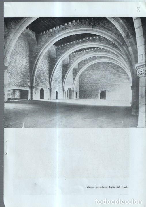 Cartes Postales: Barrio Gotico lamina 08: Salon del Tinell y Pinturas murales en el salon del Tinell -