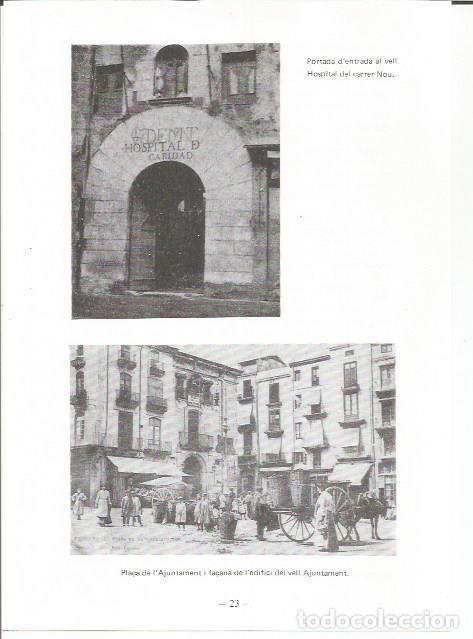 Postais: LAMINA 27076: Portada al viejo Hospital del carrer Nou y plaza del Ayuntamiento - Josep M Bernils i