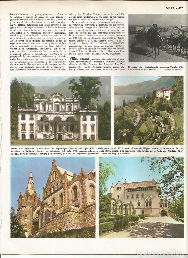 Postales: LAMINA MONITOR 0922: Villas en Italia y Barcelona - Varios