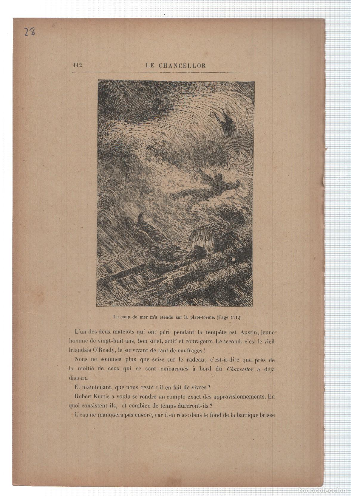 Postales: Le Chancellor de Jules Verne lamina 28