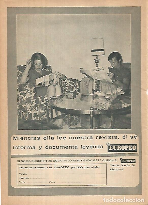 Postais: LAMINA 12406: Suscripcion para El Europeo - Varios