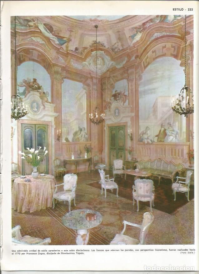 Postais: LAMINA MONITOR 0987: Salon decorado por Francisco Zugno en 1770 - Varios