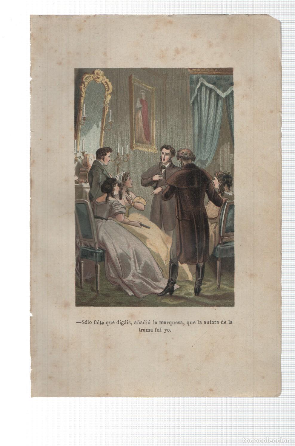 Postais: Lamina numero 16: Oscar y Amanda (amor y virtud triunfante), (se ignora nombre del ilustrador) -