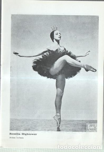 Postkarten: El Liceo: Lamina/pagina numerada 19: artista ROSELLA HIGHTOWER y proganda de TOSSA DE MAR -