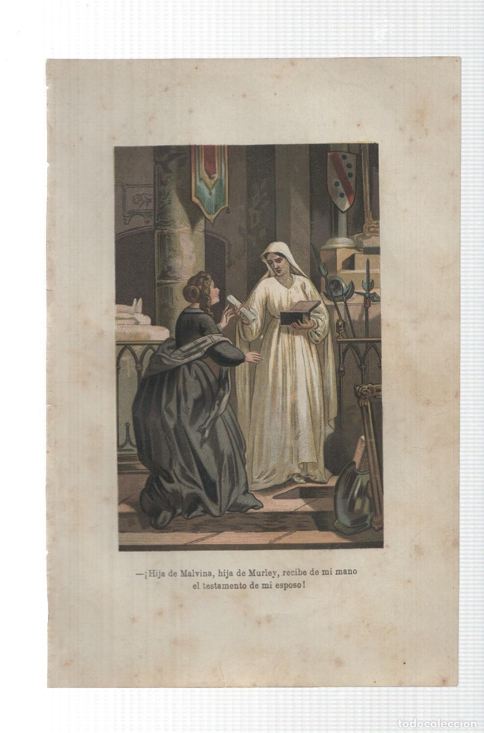 Cartes Postales: Lamina numero 21: Oscar y Amanda (amor y virtud triunfante), (se ignora nombre del ilustrador) -