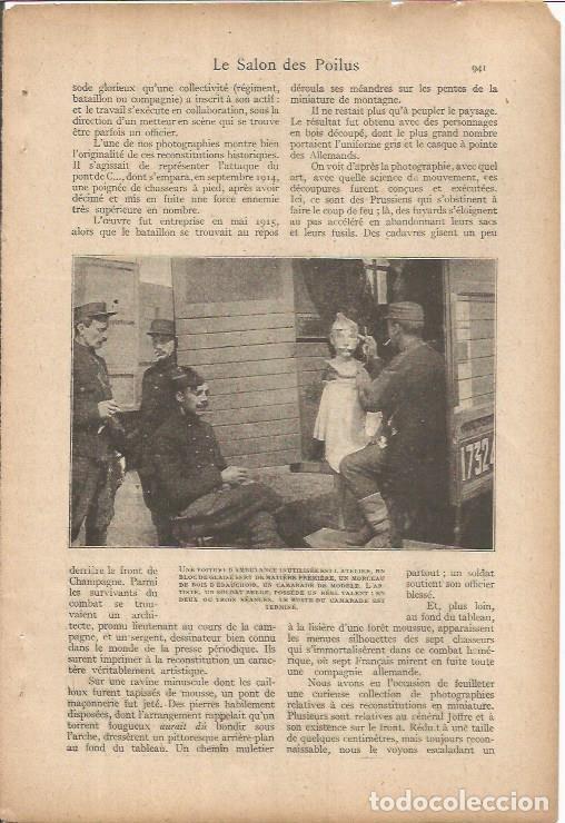 Cartes Postales: LAMINA 27294: Soldado de Belgica haciendo un busto en una ambulancia - VVAA