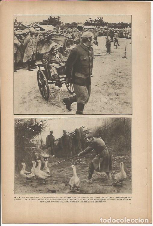 Cartes Postales: LAMINA 27242: Soldados de Francia celebrando el Carnaval - VVAA
