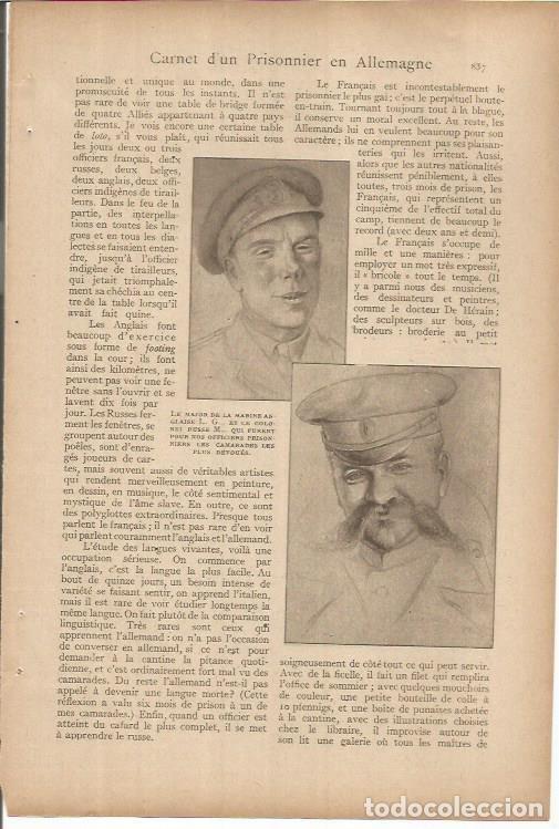Cartes Postales: LAMINA 27247: Dibujos de mandos militares de Inglaterra y Rusia - VVAA