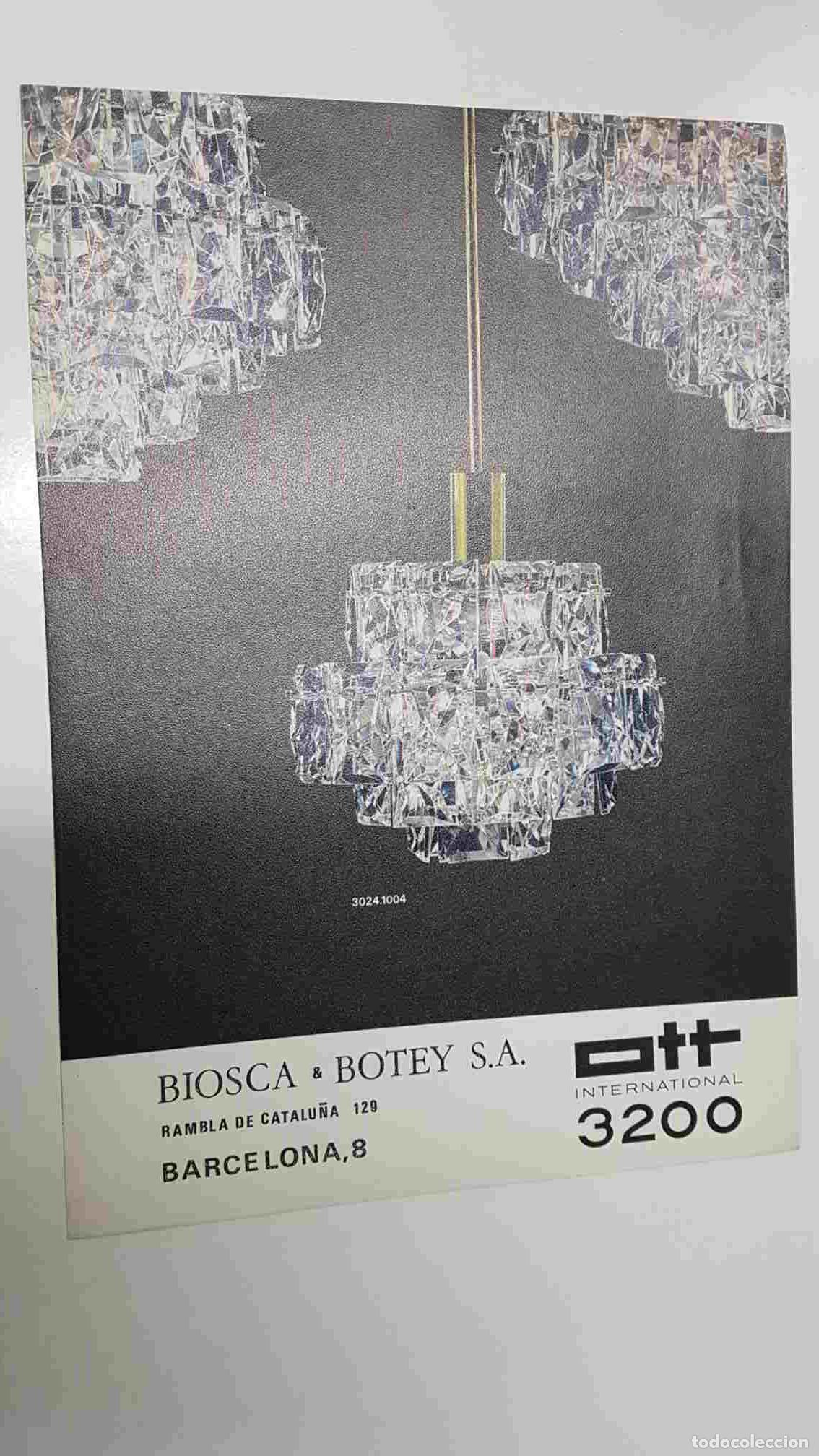 Postkarten: Folleto informativo: Ott International 3200 de Biosca and Botey (tienda de iluminacion de Barcelona)