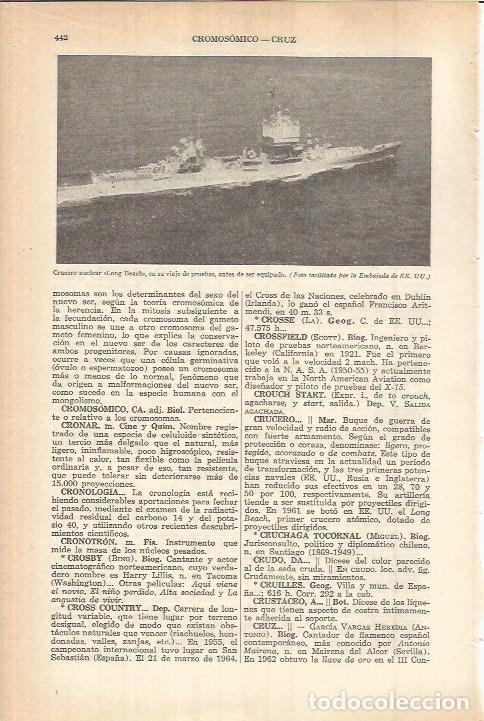 Postkarten: LAMINA ESPASA 38072: Crucero nuclear Long Beach - Varios