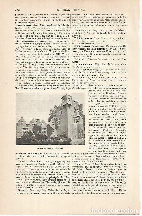 Postkarten: LAMINA ESPASA 31490: Ruinas del Castillo de Donegal Irlanda - Varios