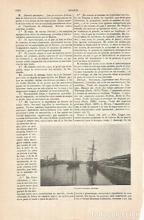 Cartoline: LAMINA ESPASA 31492: Doque de Belfast Irlanda - Varios