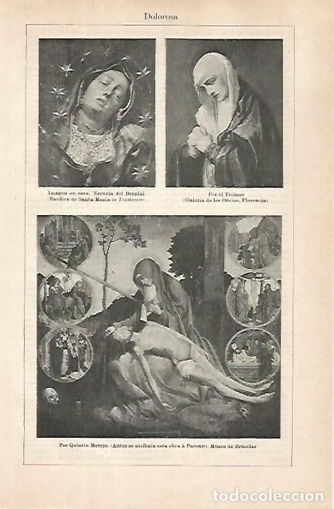 Postkarten: LAMINA ESPASA 31464: La Dolorosa por Tiziano y Metsys - Varios