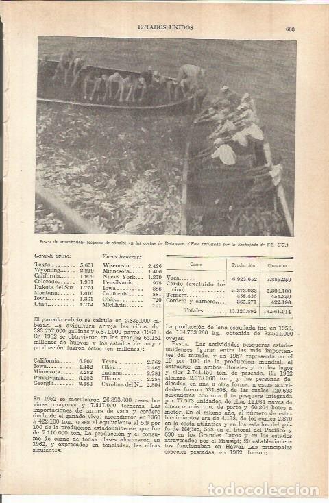 Postcards: LAMINA ESPASA 38133: Pesca de menhaden en Delaware, Estados Unidos - Varios