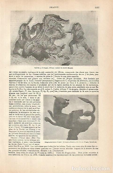 Cartoline: LAMINA ESPASA 31531: Sigfrido y el dragon por Adolfo Menzel - Varios