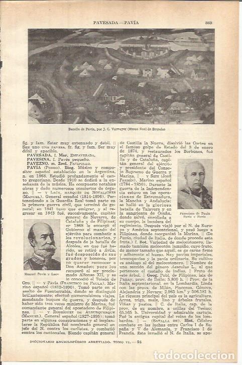 Cartes Postales: LAMINA ESPASA 37776: Batalla de Pavia, por J.C. Vermeyer - Varios