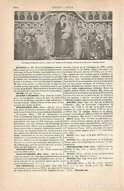 Cartoline: LAMINA ESPASA 31561: La Virgen rodeada de angeles y santos - Varios