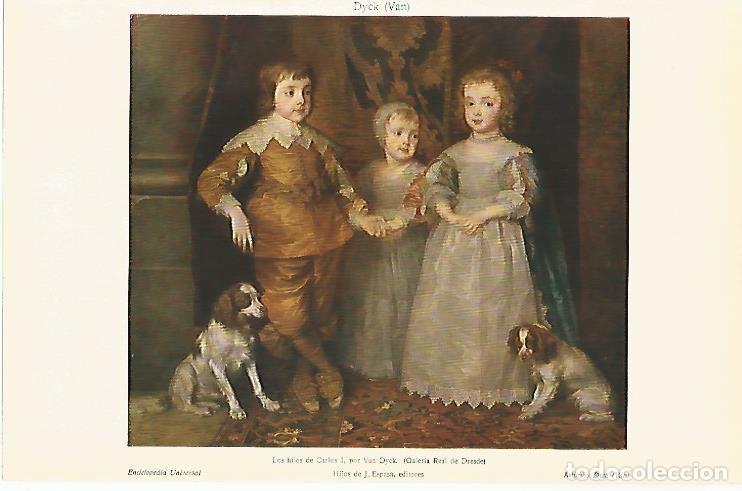 Cartes Postales: LAMINA ESPASA 31625: Los hijos de Carlos I por Van Dyck - Varios
