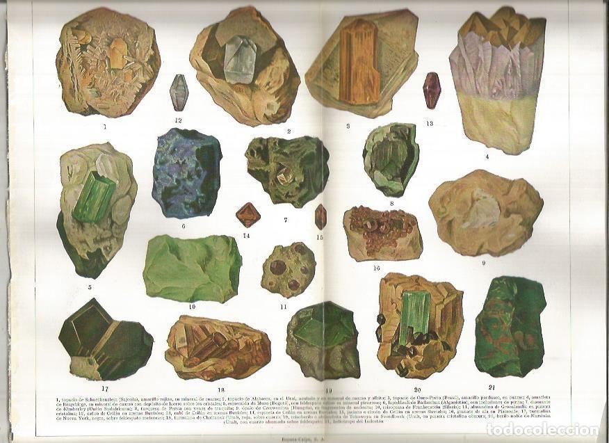 Cartes Postales: LAMINA ESPASA 37801: Piedras preciosas - Varios