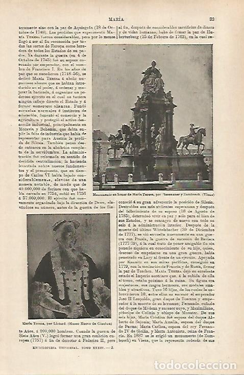 Cartoline: LAMINA ESPASA 31664: Monumento a Maria Teresa en Viena - Varios