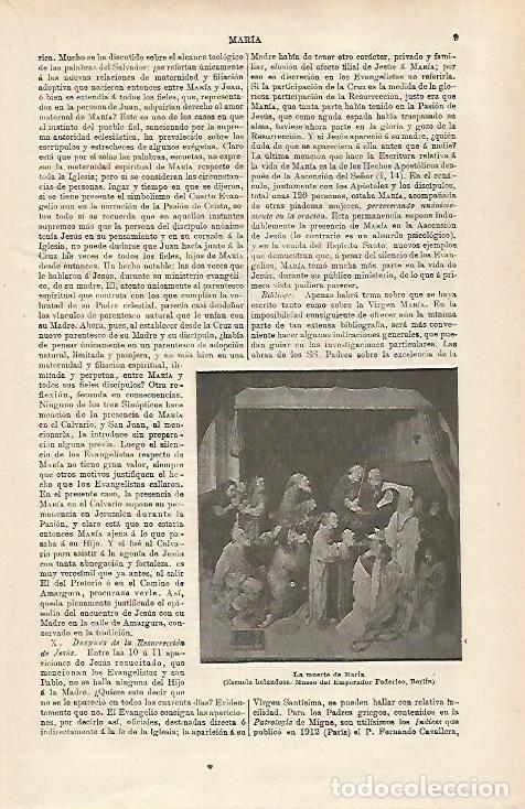 Postcards: LAMINA ESPASA 31656: La muerte de Maria escuela Holandesa - Varios