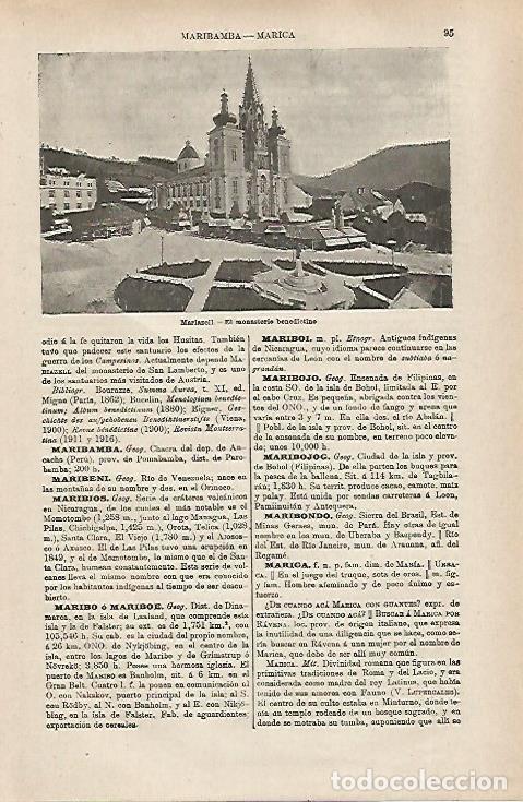 Cartoline: LAMINA ESPASA 31672: Monasterio de Mariazelli - Varios