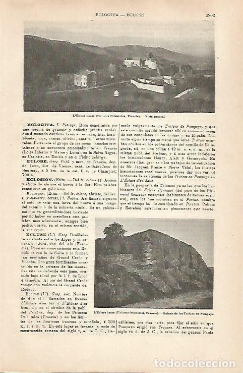 Postkarten: LAMINA ESPASA 31717: L Ecluse haute en Francia - Varios