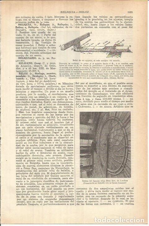 Postkarten: LAMINA ESPASA 37875: Esfera del Big Ben de Londres - Varios