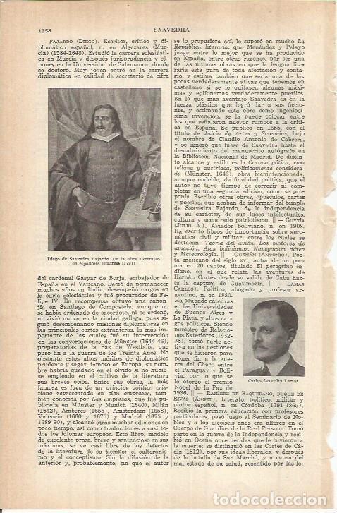 Postkarten: LAMINA ESPASA 37928: Diego de Saavedra Fajardo - Varios
