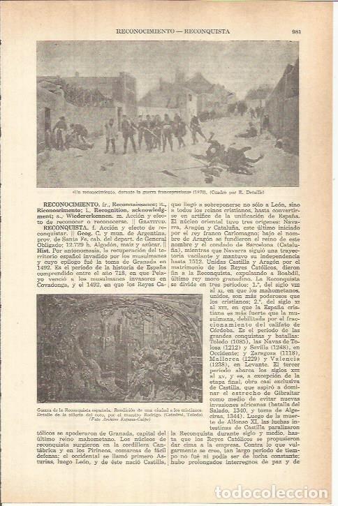 Postcards: LAMINA ESPASA 37866: Un reconocimiento, por E. Detaille - Varios