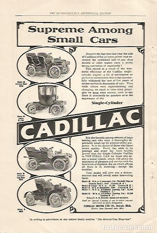 Postcards: LAMINA 12483: Publicidad de Cadillac - Varios
