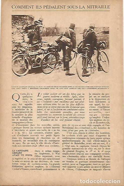 Cartes Postales: LAMINA 12524: Soldados ciclistas - Varios
