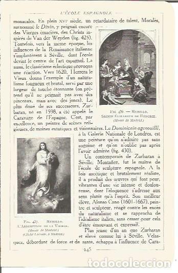 Cartes Postales: LAMINA V00215: La Asuncion de la Virgen y Santa Isabel de Hungria, por Murillo - Salomon Reinach
