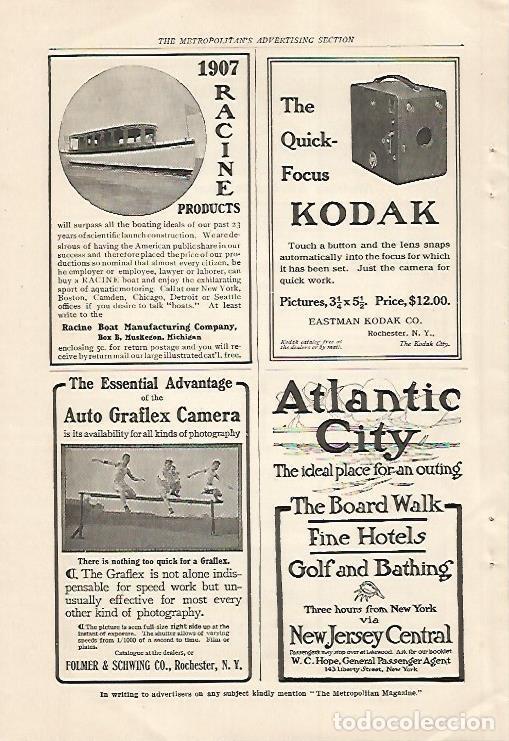 Cartes Postales: LAMINA 12482: Publicidad de Kodak y Atlantic City - Varios
