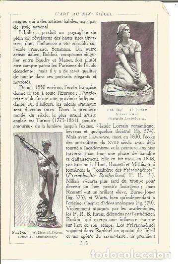 Postkarten: LAMINA V00247: Juana de Arco por H. Chapu y David por A. Merche - Salomon Reinach