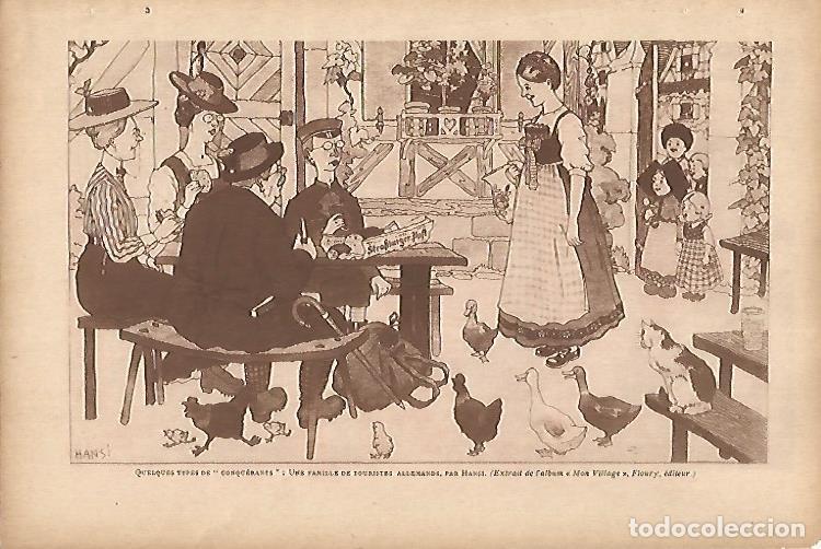 Cartes Postales: LAMINA 12618: Familia de turistas alemanes por Hansi - Varios