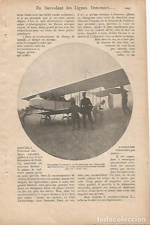 Cartes Postales: LAMINA 12549: Avion en la guerra - Varios