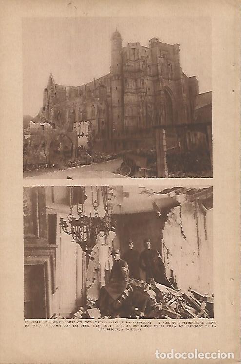 Cartes Postales: LAMINA 12564: Iglesia de Rembercourt aux Pots bombardeada - Varios