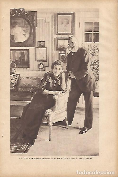 Postkarten: LAMINA 12720: El matrimonio Lavedan en su casa - Varios