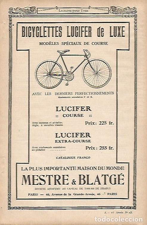 Postkarten: LAMINA 12748: Publicidad de bicicletas Lucifer - Varios