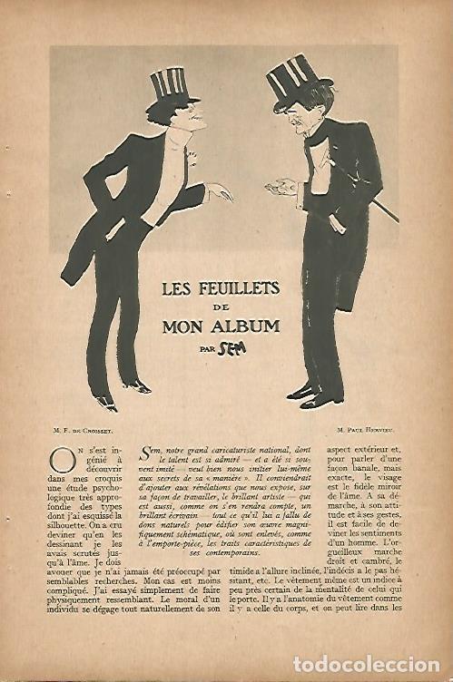 Cartes Postales: LAMINA 12772: Caricaturas de Croisset y de Hervieu - Varios