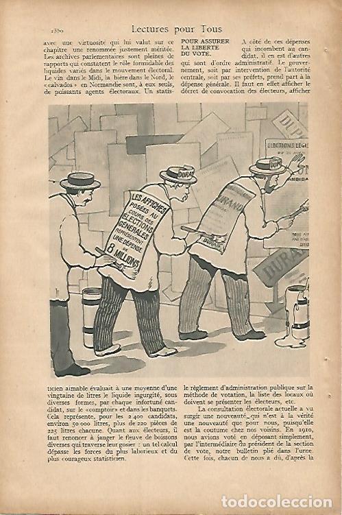 Postcards: LAMINA 12742: Ilustracion para articulo de elecciones - Varios